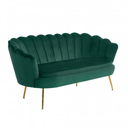 Canapele - Canapea de lux, 2,5 locuri, smarald / auriu, Art-deco, NOBLIN
