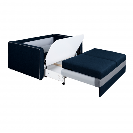 Canapea extensibilă, albastru deschis/albastru, DADA [3]