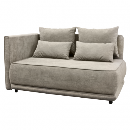 Canapele - Canapea extensibilă, bej gri Taupe, pe stânga, LIAMI