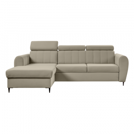 Canapea extensibilă, bej, stânga, KORIO [2]