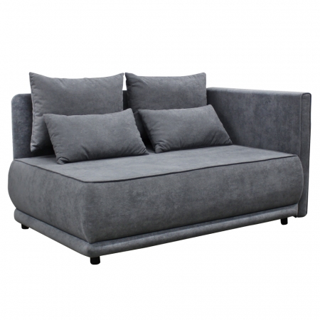 Canapele - Canapea extensibilă, culoare gri, LIAMI