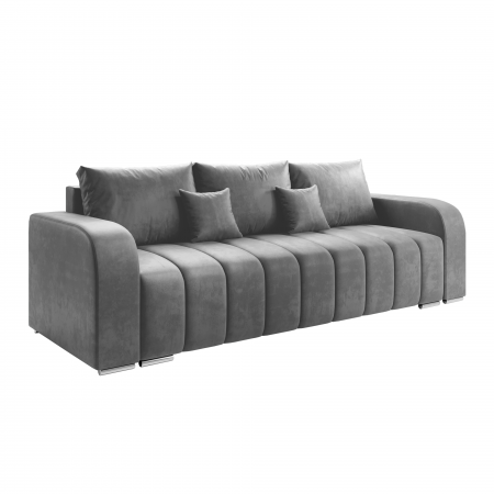 Canapele - Canapea extensibilă, culoare gri, PORIMA