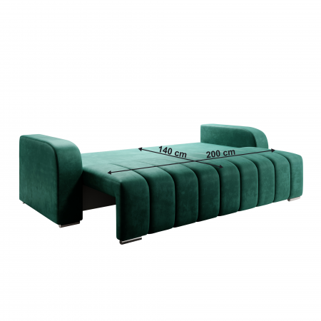 Canapea extensibilă, culoare smarald, PORIMA [6]
