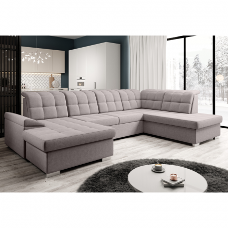 Canapea extensibilă, gri-bej Taupe, dreapta, OREO U [6]