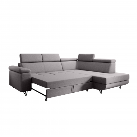 Canapea extensibilă, gri deschis, dreapta, JOGI ROH [4]