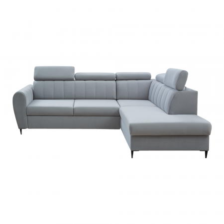 Canapea extensibilă, gri deschis, dreapta, KORIO L [4]