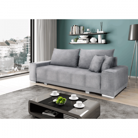 Canapea extensibilă, gri deschis, KEVAN BIG SOFA [20]