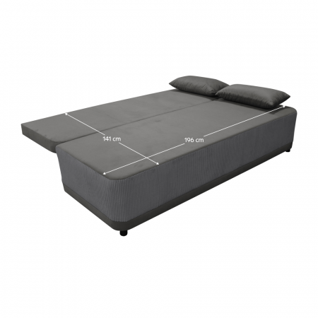 Canapea extensibilă, gri, SENTY [3]