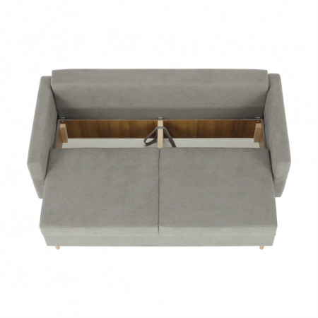 Canapea extensibilă, gri textil  Queens, AURELIA [4]