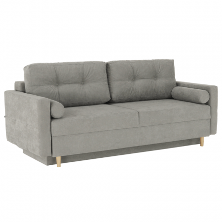 Canapele - Canapea extensibilă, gri textil  Queens, AURELIA
