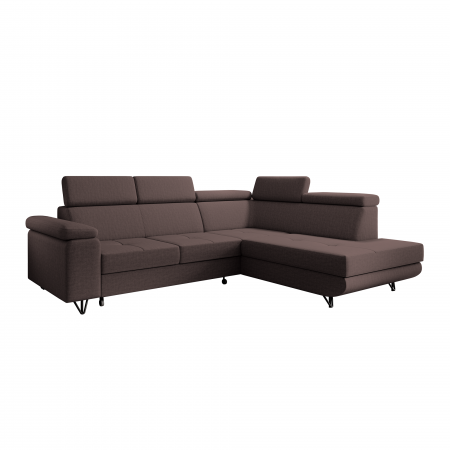 Living - Canapea extensibilă, maro, dreapta, JOGI ROH