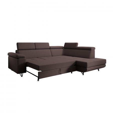 Canapea extensibilă, maro, dreapta, JOGI ROH [3]