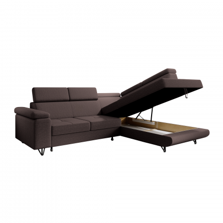 Canapea extensibilă, maro, dreapta, JOGI ROH [4]