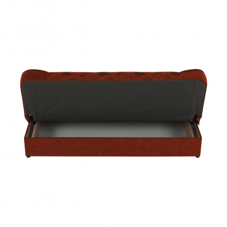 Canapea extensibilă, material textil cărămiziu/model, ASIA NEW [5]