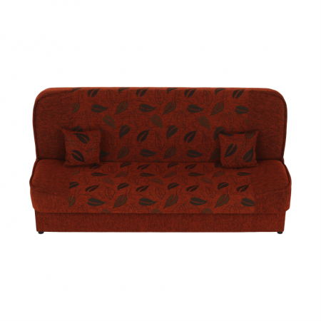 Canapea extensibilă, material textil cărămiziu/model, ASIA NEW [4]
