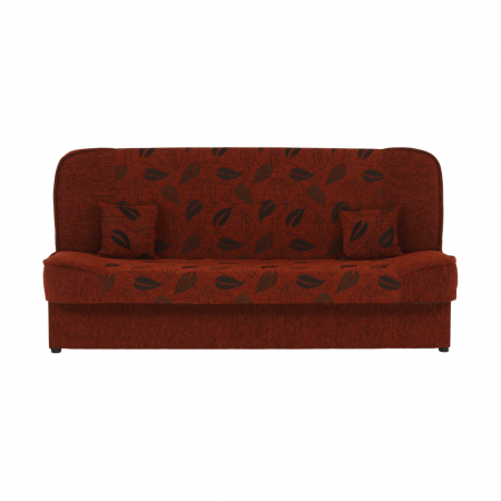 Canapea extensibilă, material textil cărămiziu/model, ASIA NEW [3]