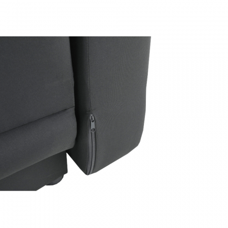 Canapea extensibilă, material textil gri-negru, dreapta, LAUREL [13]