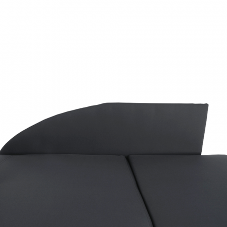 Canapea extensibilă, material textil gri-negru, dreapta, LAUREL [14]
