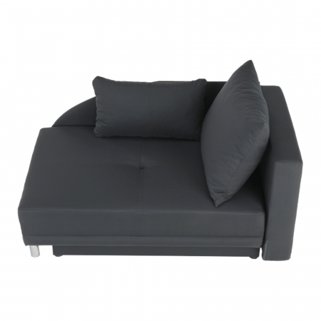 Canapea extensibilă, material textil gri-negru, dreapta, LAUREL [5]