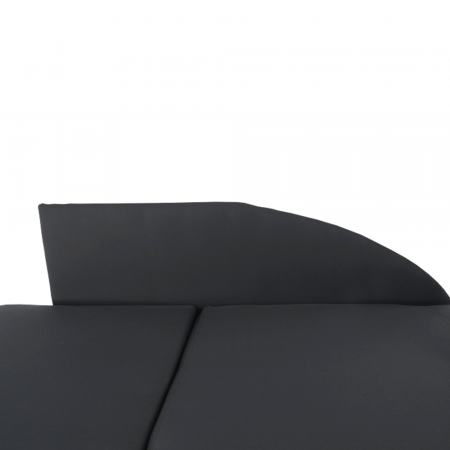 Canapea extensibilă, material textil gri-negru, stânga, LAUREL [15]