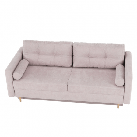 Canapea extensibilă, roz antic textil Queens, AURELIA [7]