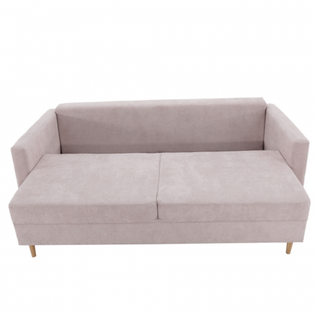 Canapea extensibilă, roz antic textil Queens, AURELIA [9]