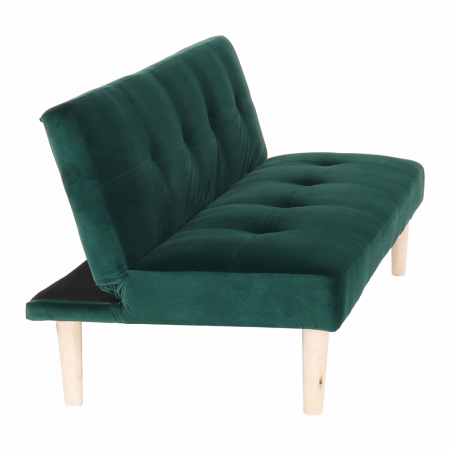 Canapea extensibilă, smarald/stejar, ALIDA [4]