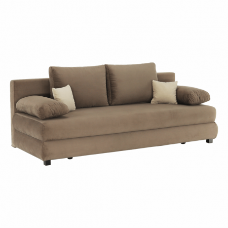 Canapele - Canapea extensibilă, textil capuccino/bej, CLIV