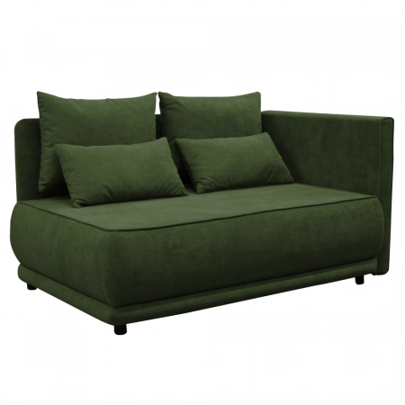 Canapele - Canapea extensibilă, verde, LIAMI