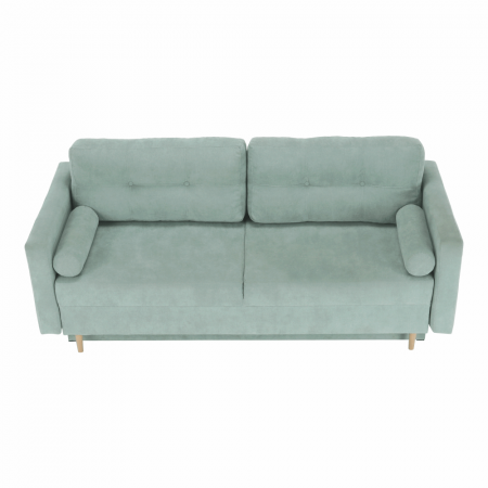 Canapea extensibilă, verde mentă textil Queens, AURELIA [2]