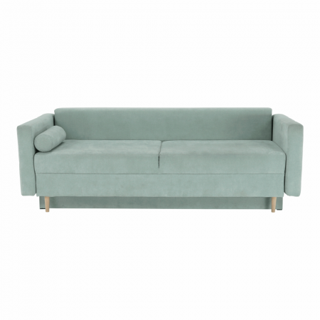 Canapea extensibilă, verde mentă textil Queens, AURELIA [3]
