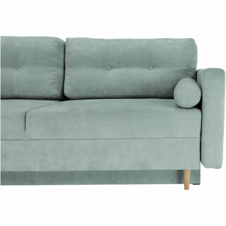 Canapea extensibilă, verde mentă textil Queens, AURELIA [9]