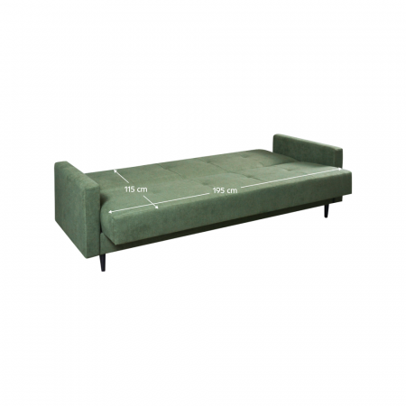 Canapea extensibilă, verde, VALDO [4]