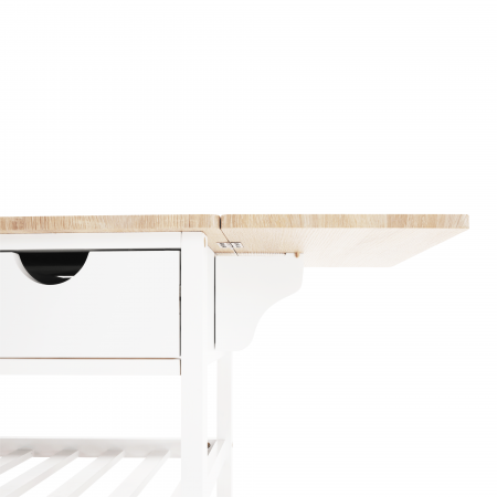 Cărucior de servire, alb / natural, PASSAT [7]