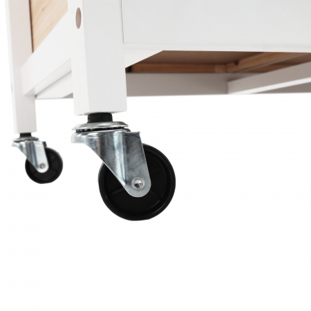 Cărucior de servire, alb / natural, PASSAT [5]