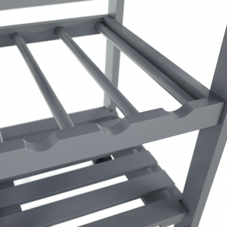 Cărucior de servire, gri/ natural, BARABE [12]