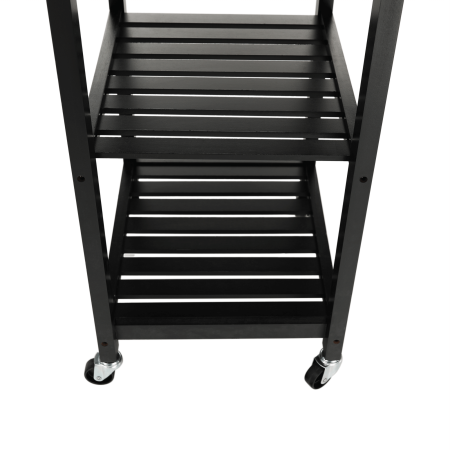 Cărucior de servire, natural/negru, ARETE [7]