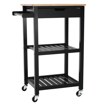 Toate Produsele - Cărucior de servire, natural/negru, ARETE