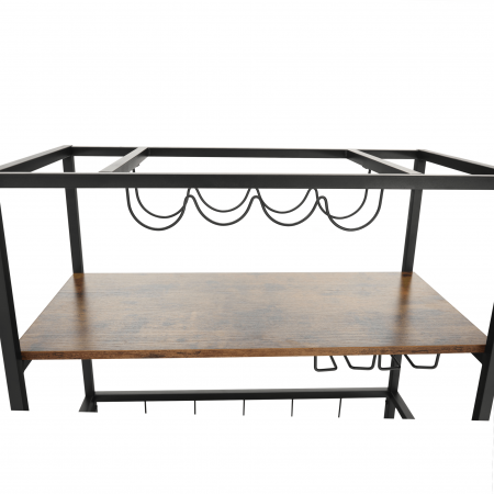 Cărucior de servire, stejar smoke / negru, SILVIUS [11]