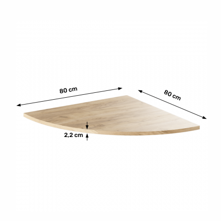 Colţ la masa de calculator, stejar artisan, RIOMA TYP 13 [2]