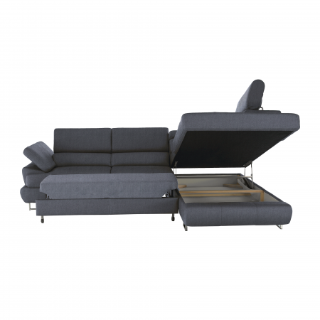 Coltar cu spaţiu pentru depozitare, gri închis, dreapta, BUTON R [10]