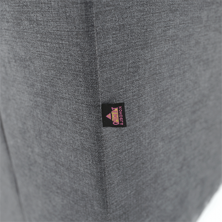 Colţar extensibil, material textil gri, model dreapta, SANTIAGO [2]