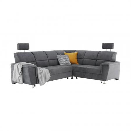 Colţar extensibil, material textil gri, model dreapta, SANTIAGO [9]