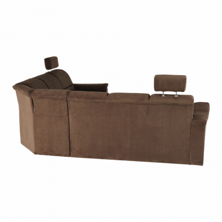 Colţar extensibil, textil maro, dreapta,, SANTIAGO [6]