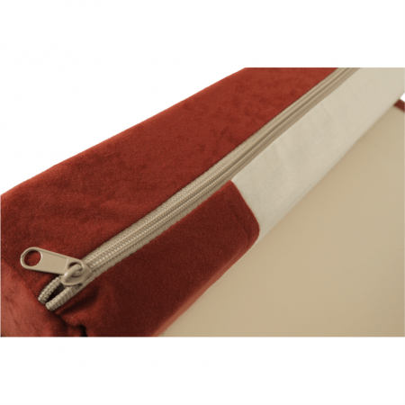 Colţar, extensibilăă cu spaţiu de depozitare, material maro cărămiziu, SARA [7]