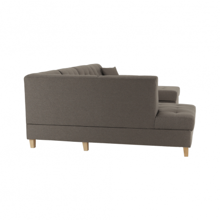 Colţar, gri maroniu Taupe, model dreapta, BRIDGET [18]