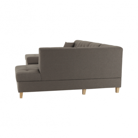 Colţar, gri maroniu Taupe, model stânga, BRIDGET [19]