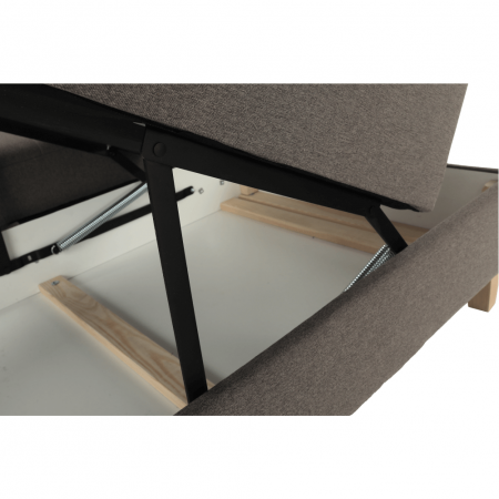 Colţar, gri maroniu Taupe, model stânga, BRIDGET [12]