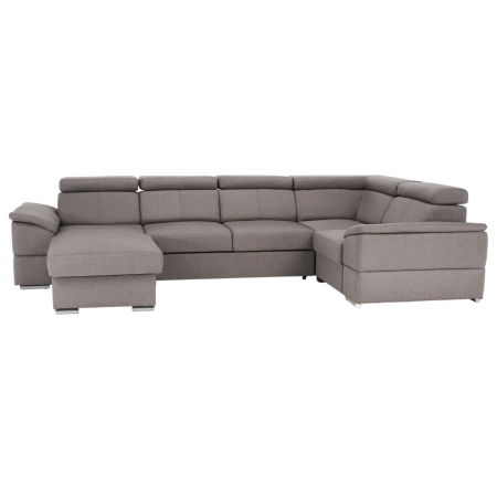 Living - Colţar, gri maroniu Taupe, model stânga, SEGORIA ROH U