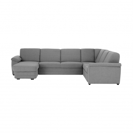 Colţar în formă de U, material textil gri, model stânga, BITER U [18]